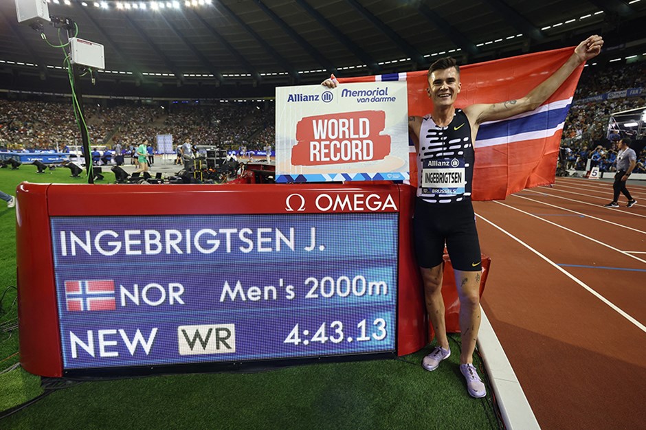 Jakob Ingebrigtsen'den Brüksel'de dünya rekoru