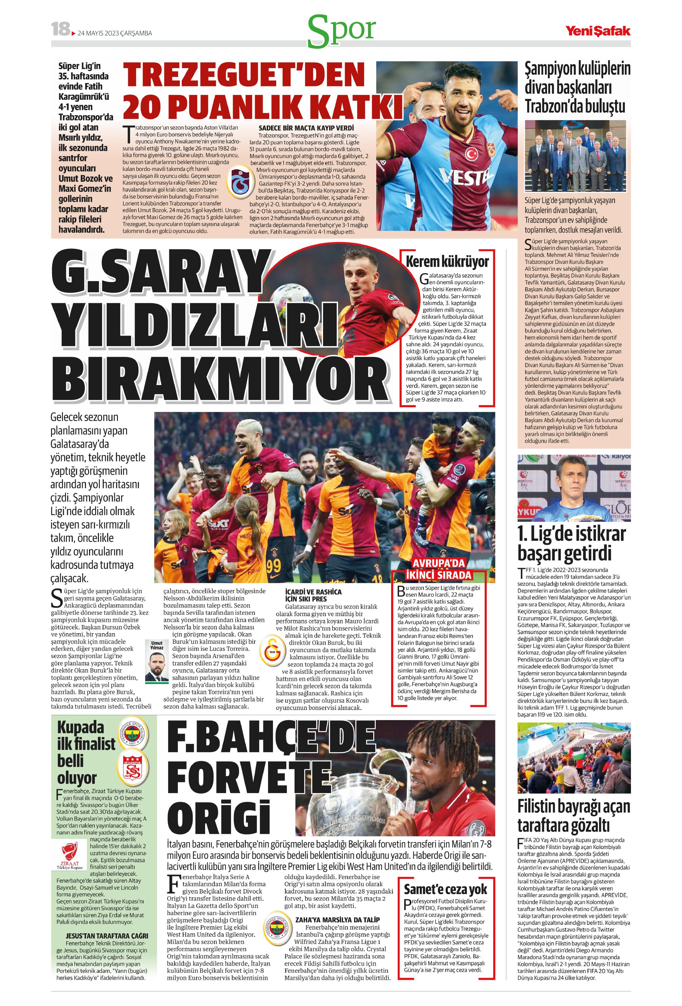 "Aslan'da taarruz başladı" | Sporun Manşetleri  - 35. Foto