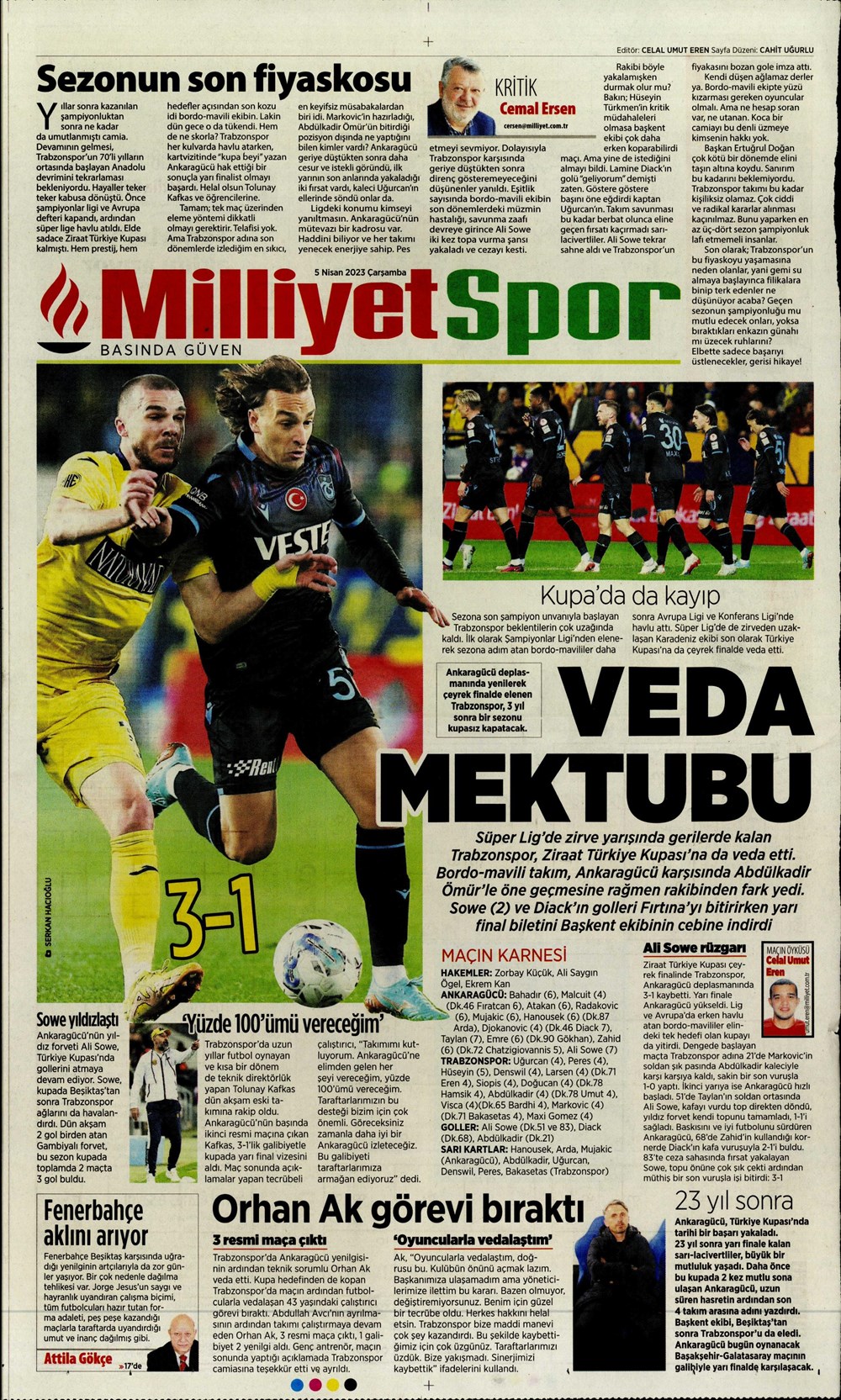 "Dünyada kimse buna penaltı demez" - Sporun manşetleri (5 Nisan 2023)  - 22. Foto