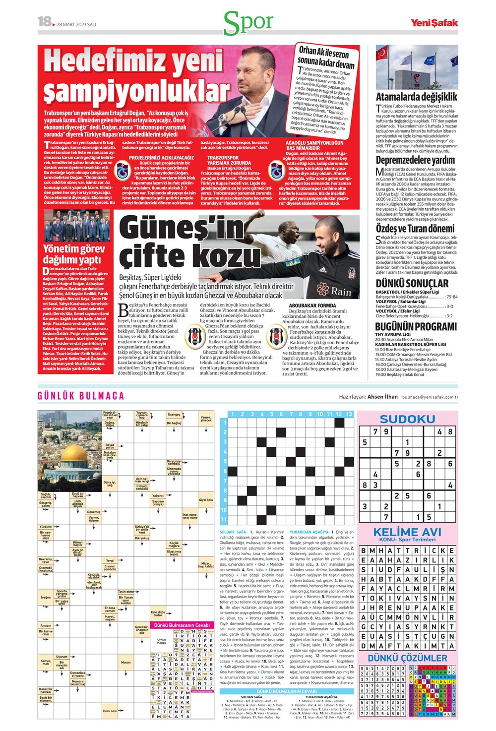 "Vurduğumuz gol olsun" - Sporun manşetleri - 34. Foto