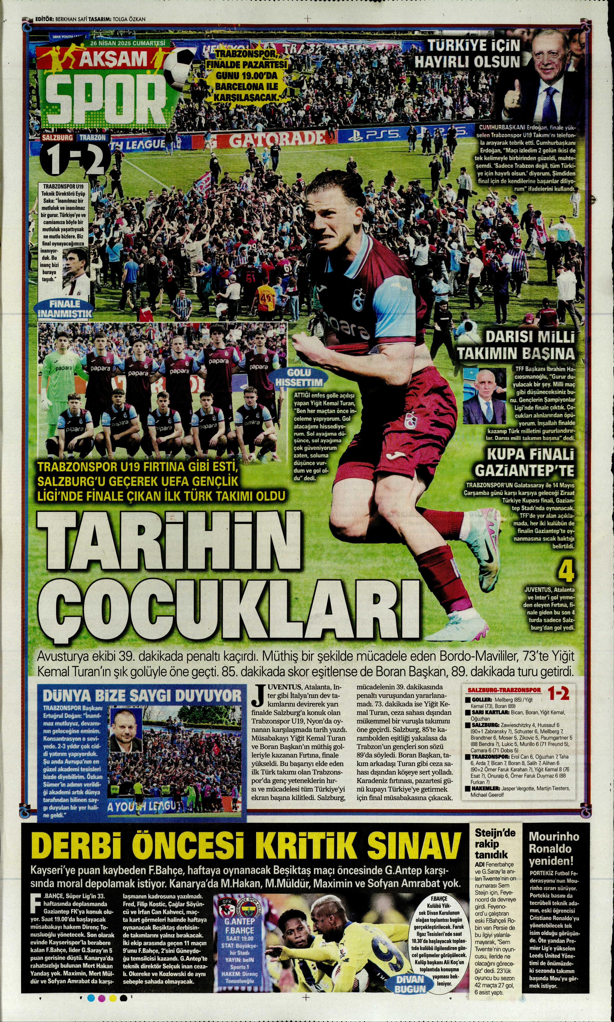 "Vlahovic'le ilk temas" | Sporun manşetleri  - 1. Foto