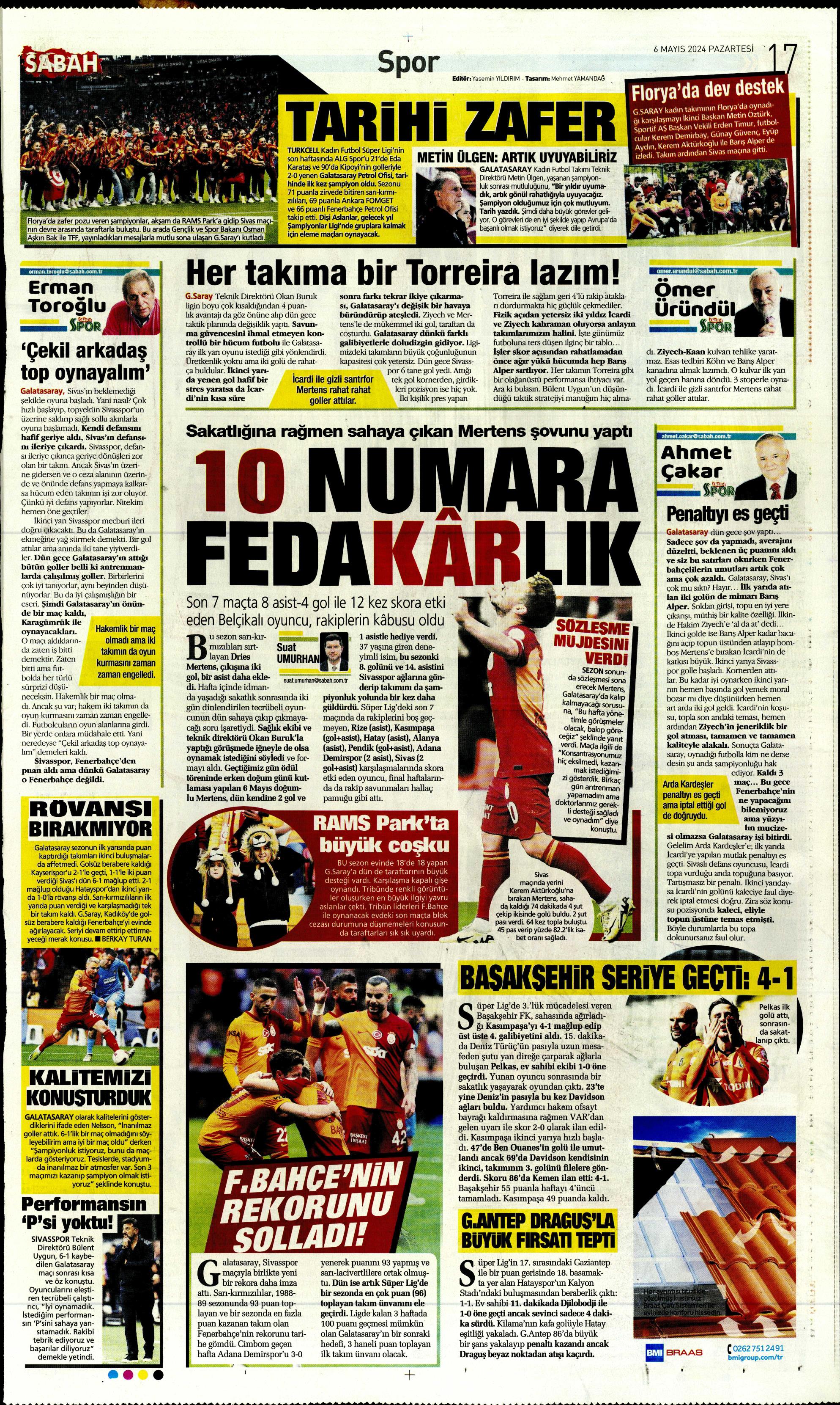 "İlk tercih Rafa Silva" | Sporun Manşetleri  - 34. Foto