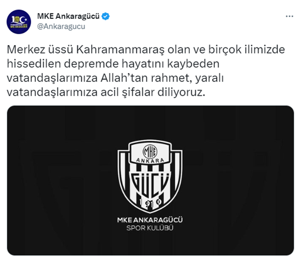 TFF ve Süper Lig kulüplerinden geçmiş olsun mesajı  - 6. Foto