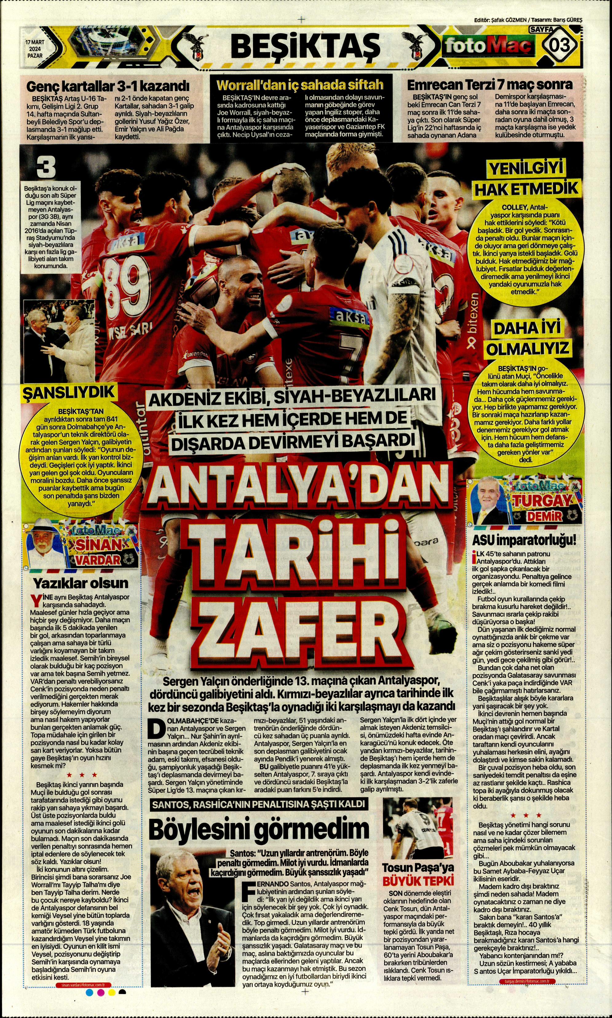 "Dramatik son" | Sporun Manşetleri  - 14. Foto