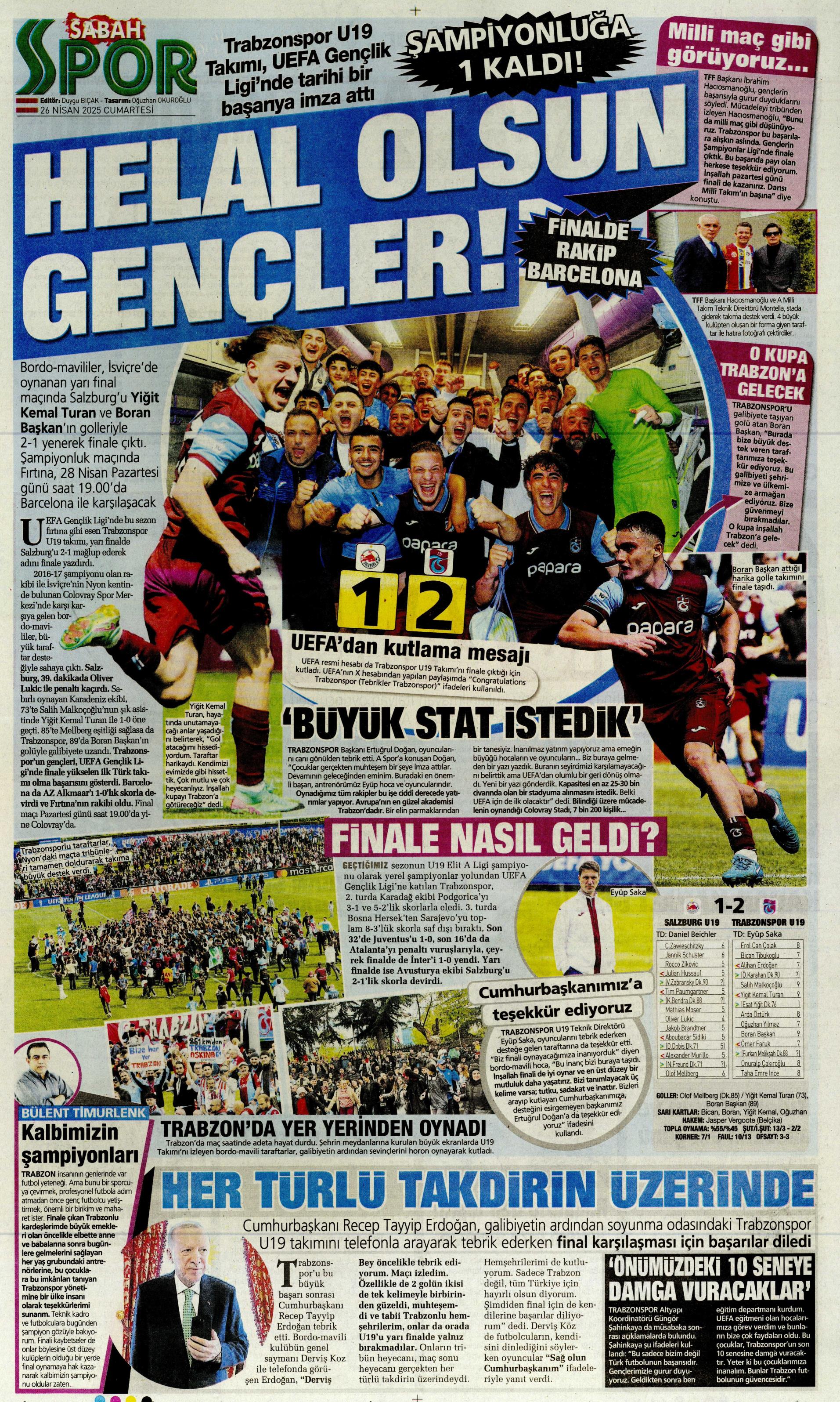 "Vlahovic'le ilk temas" | Sporun manşetleri  - 33. Foto