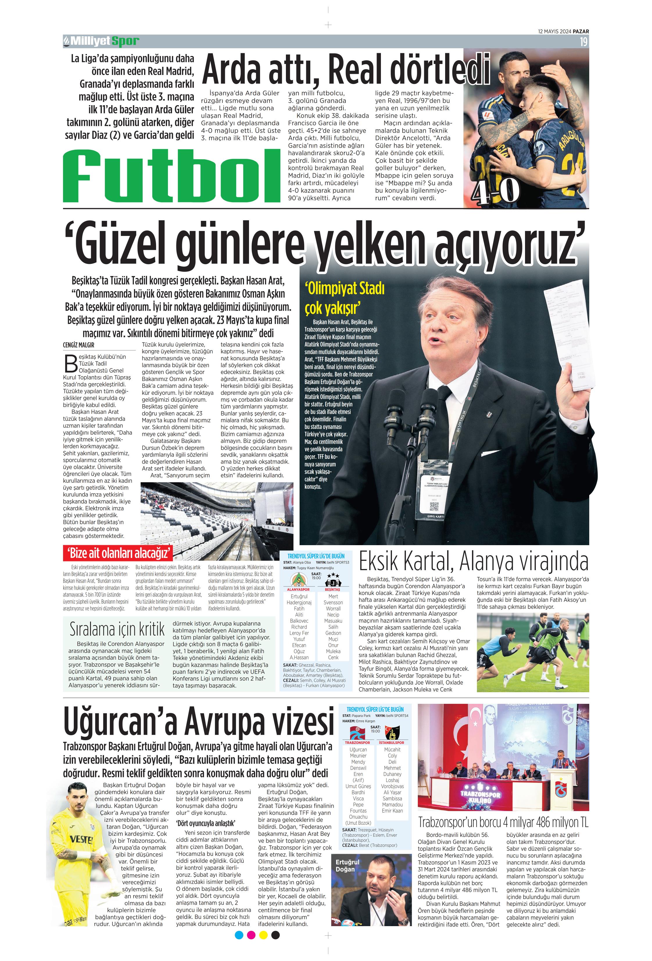 "Kerem piyangosu" | Sporun manşetleri (12 Mayıs 2024)  - 24. Foto