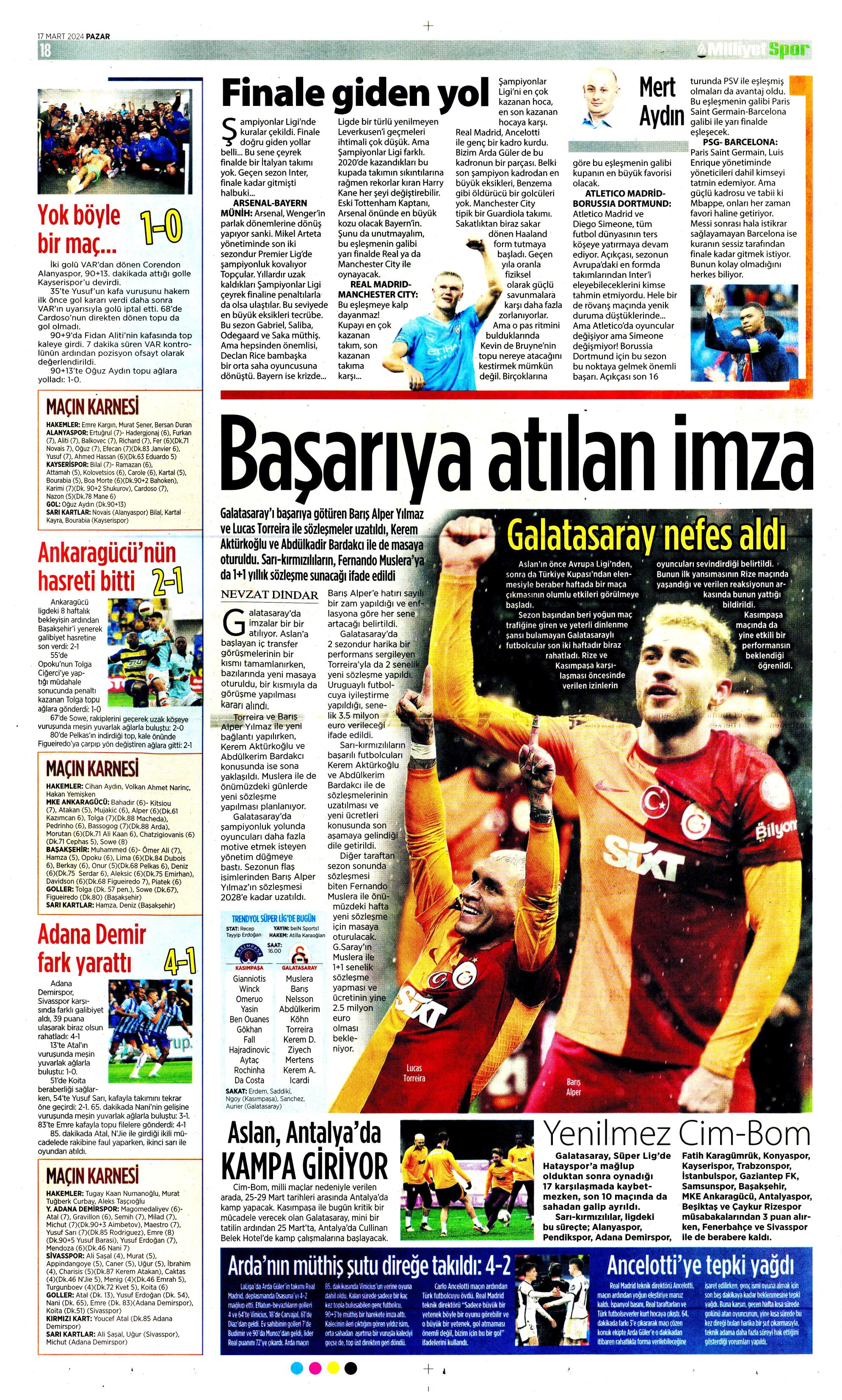 "Dramatik son" | Sporun Manşetleri  - 21. Foto