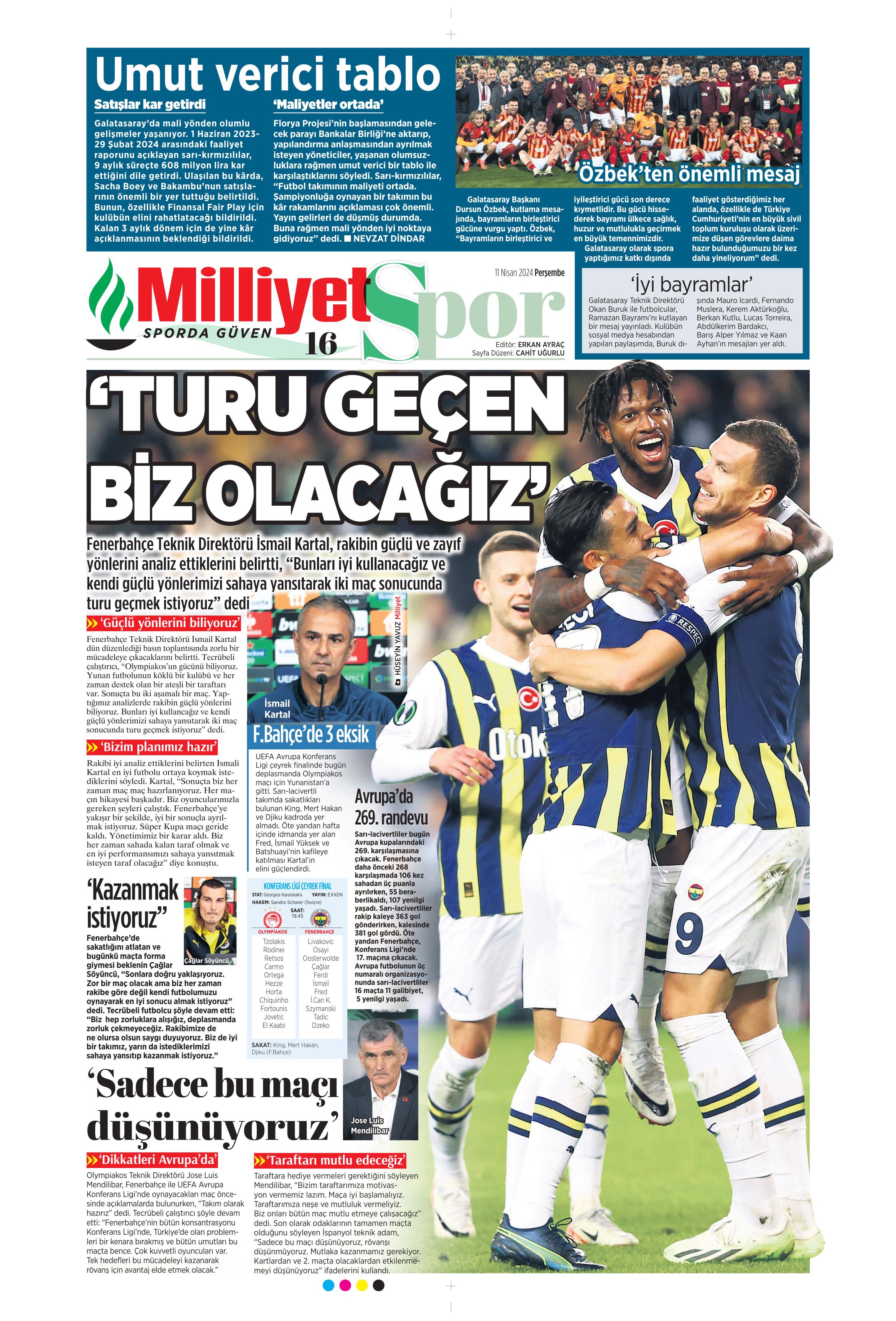 "Terim'in yerine Santos" | Sporun manşetleri (11 Nisan 2024)  - 21. Foto