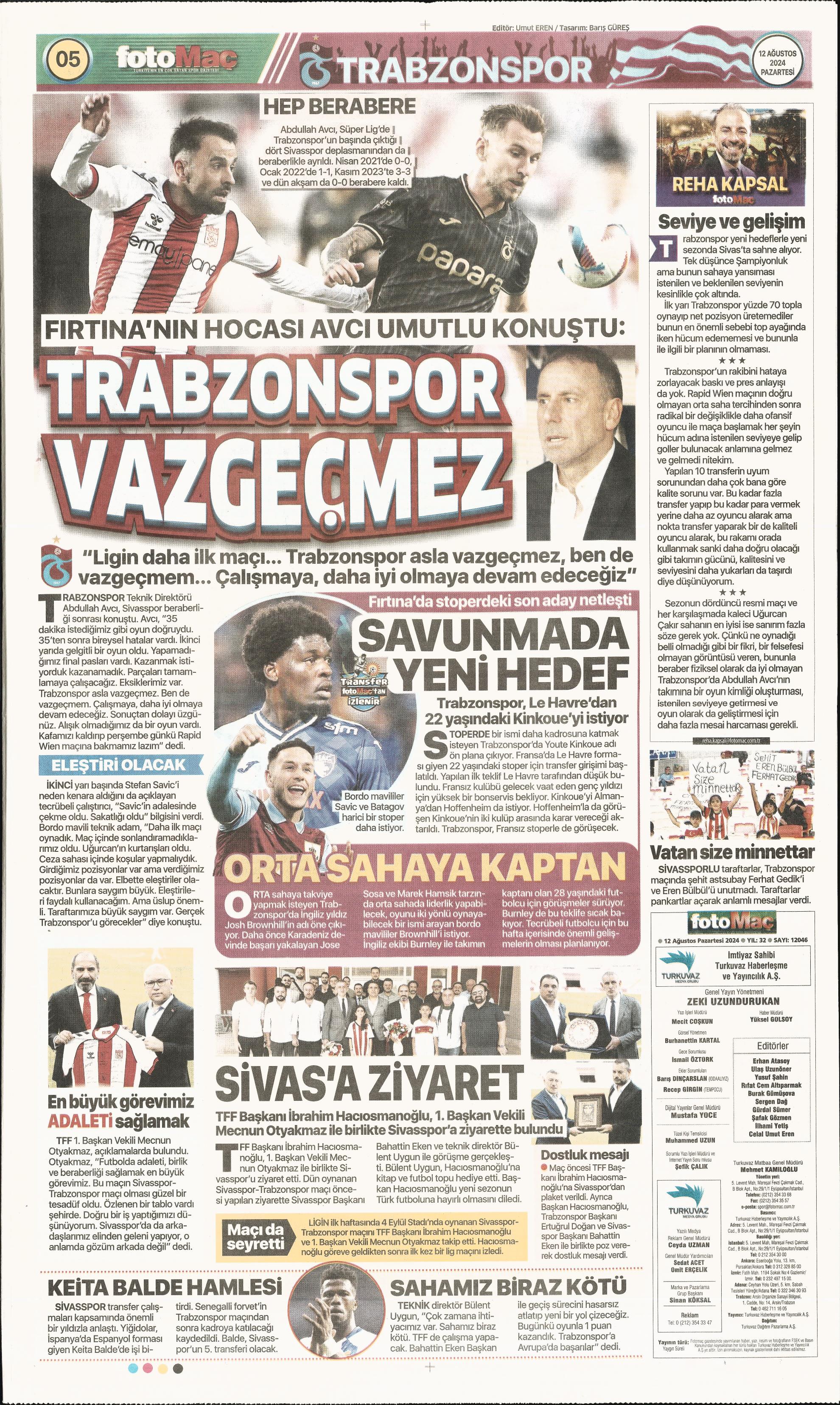 "Fenerbahçe'den 4 isim için İngiltere seferi" | Sporun manşetleri  - 14. Foto