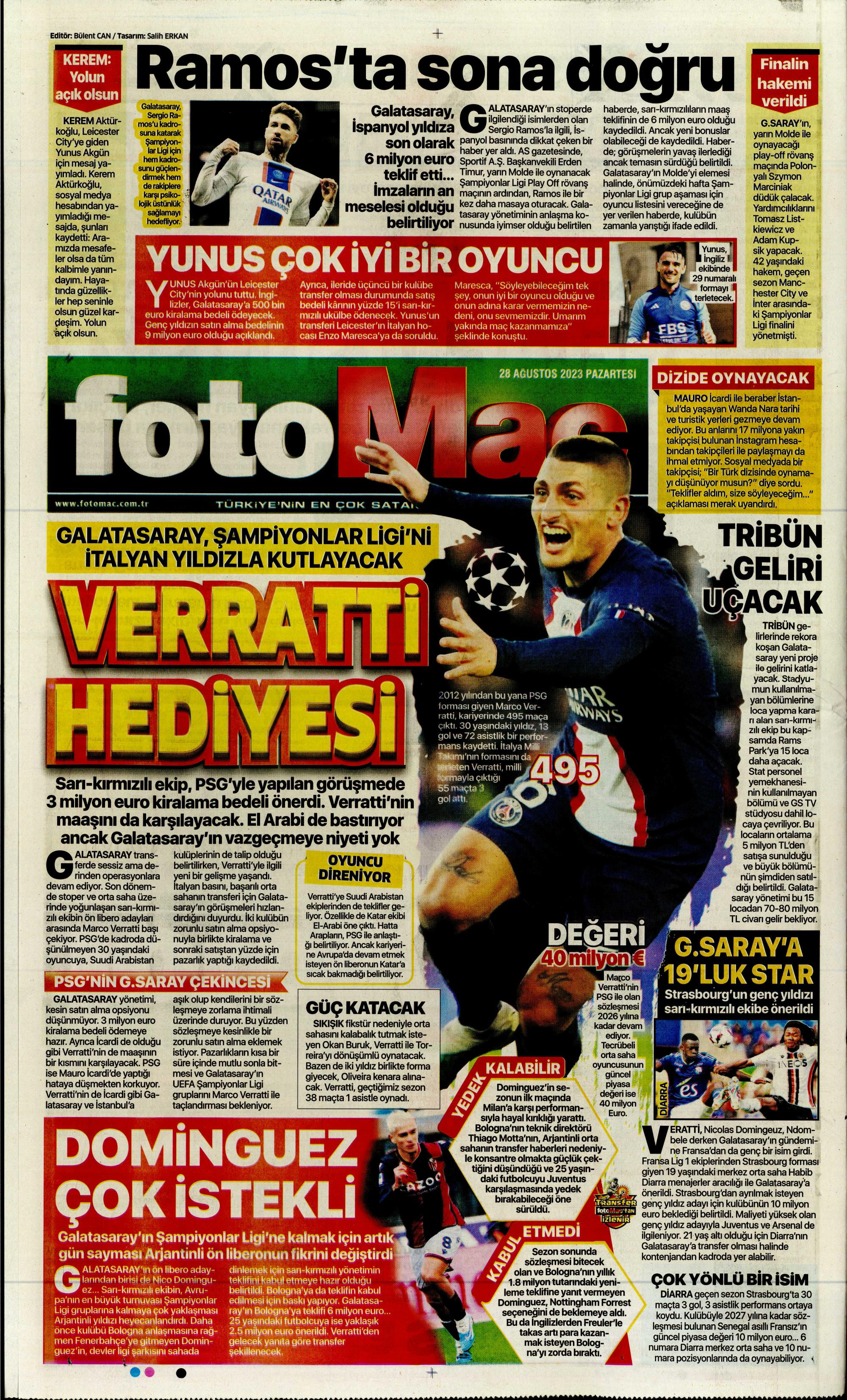 "Ramos'ta sona doğru" | Sporun Manşetleri  - 14. Foto