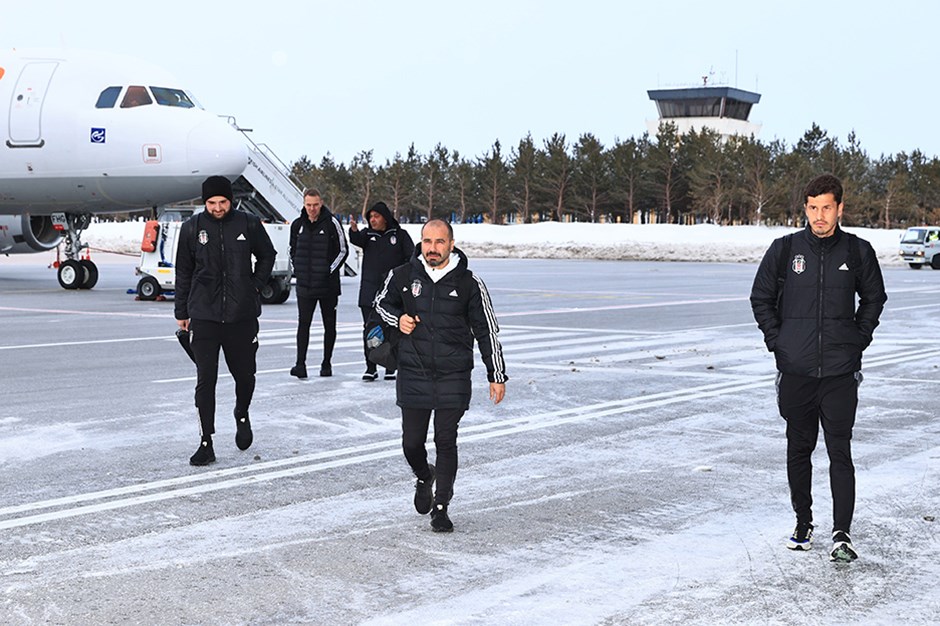 Beşiktaş kafilesi Sivas'a geldi