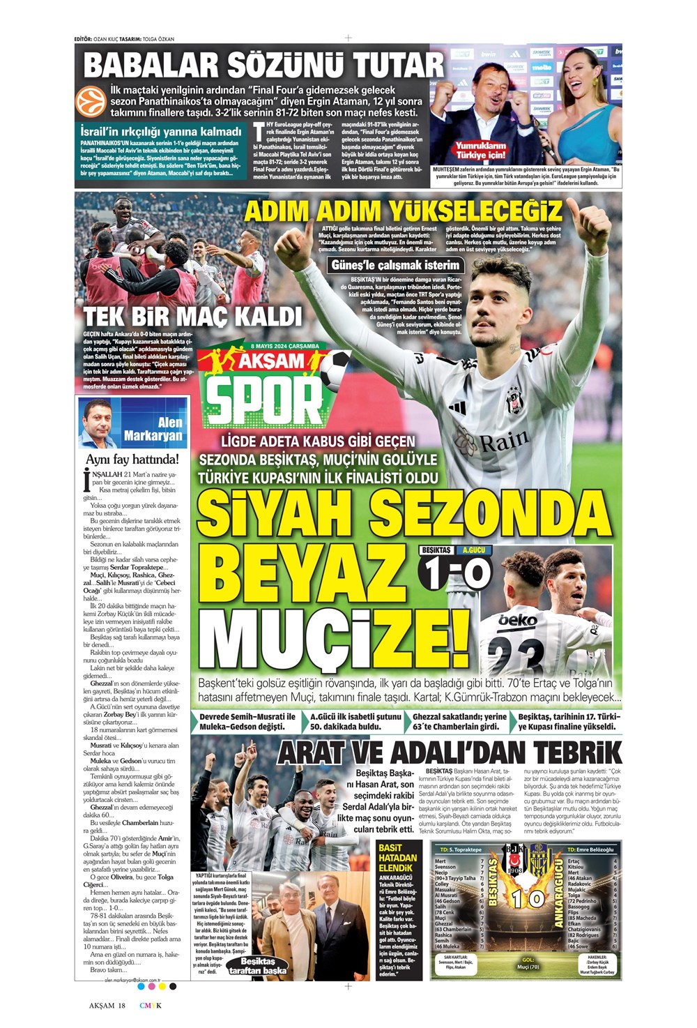 "Fenerbahçe'de deli sorular" | Sporun manşetleri (8 Mayıs 2024)  - 3. Foto