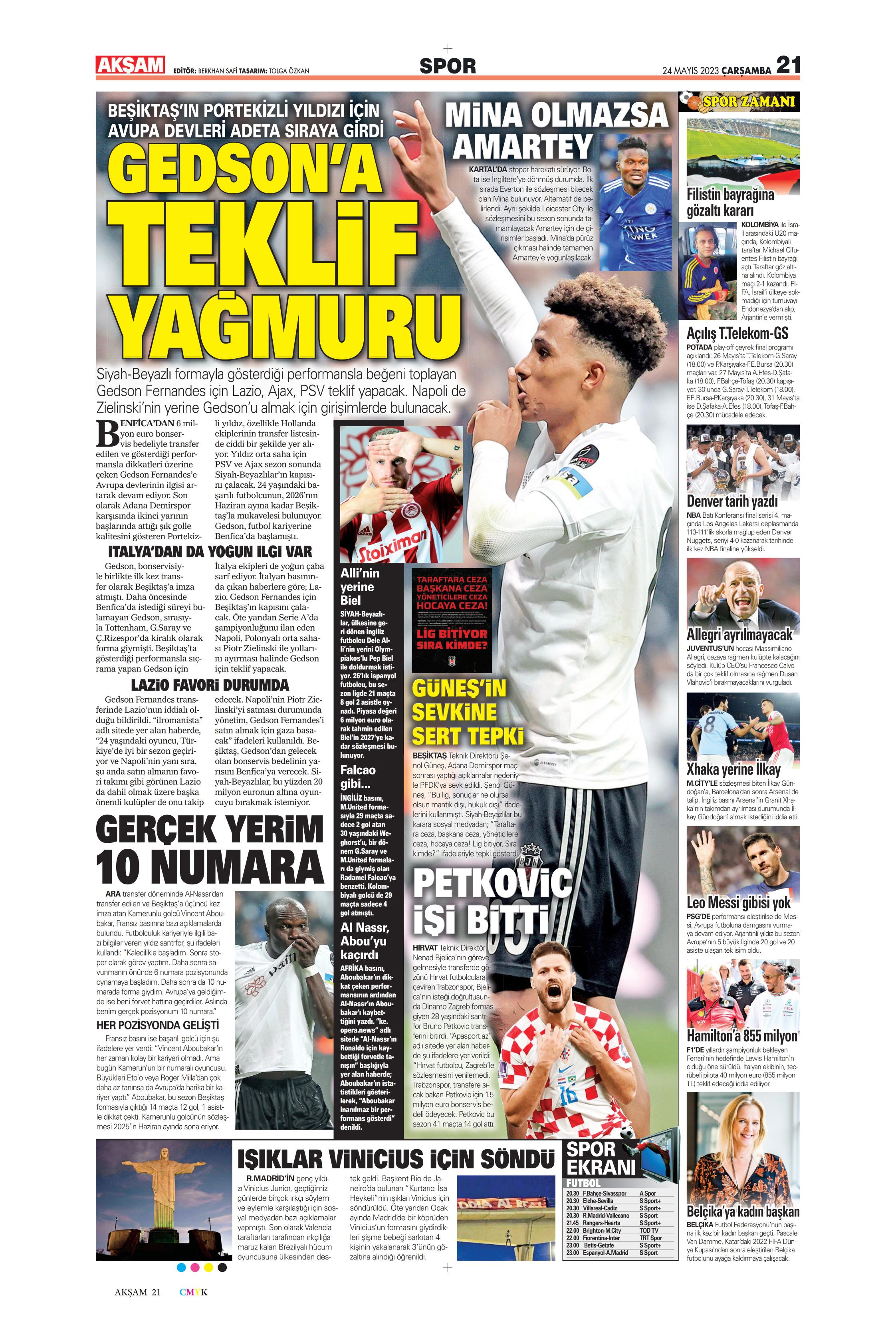 "Aslan'da taarruz başladı" | Sporun Manşetleri  - 1. Foto