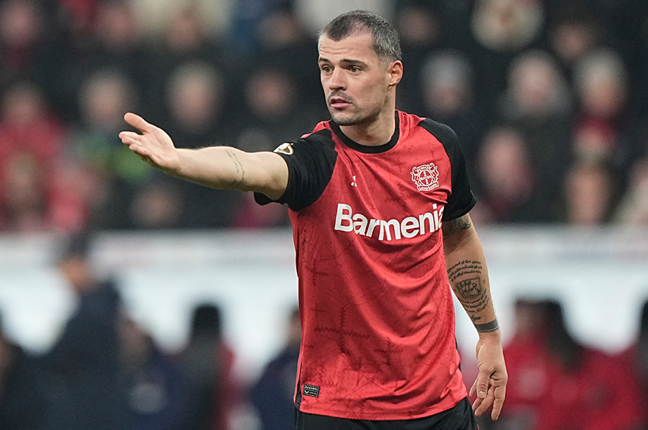 Granit Xhaka in action