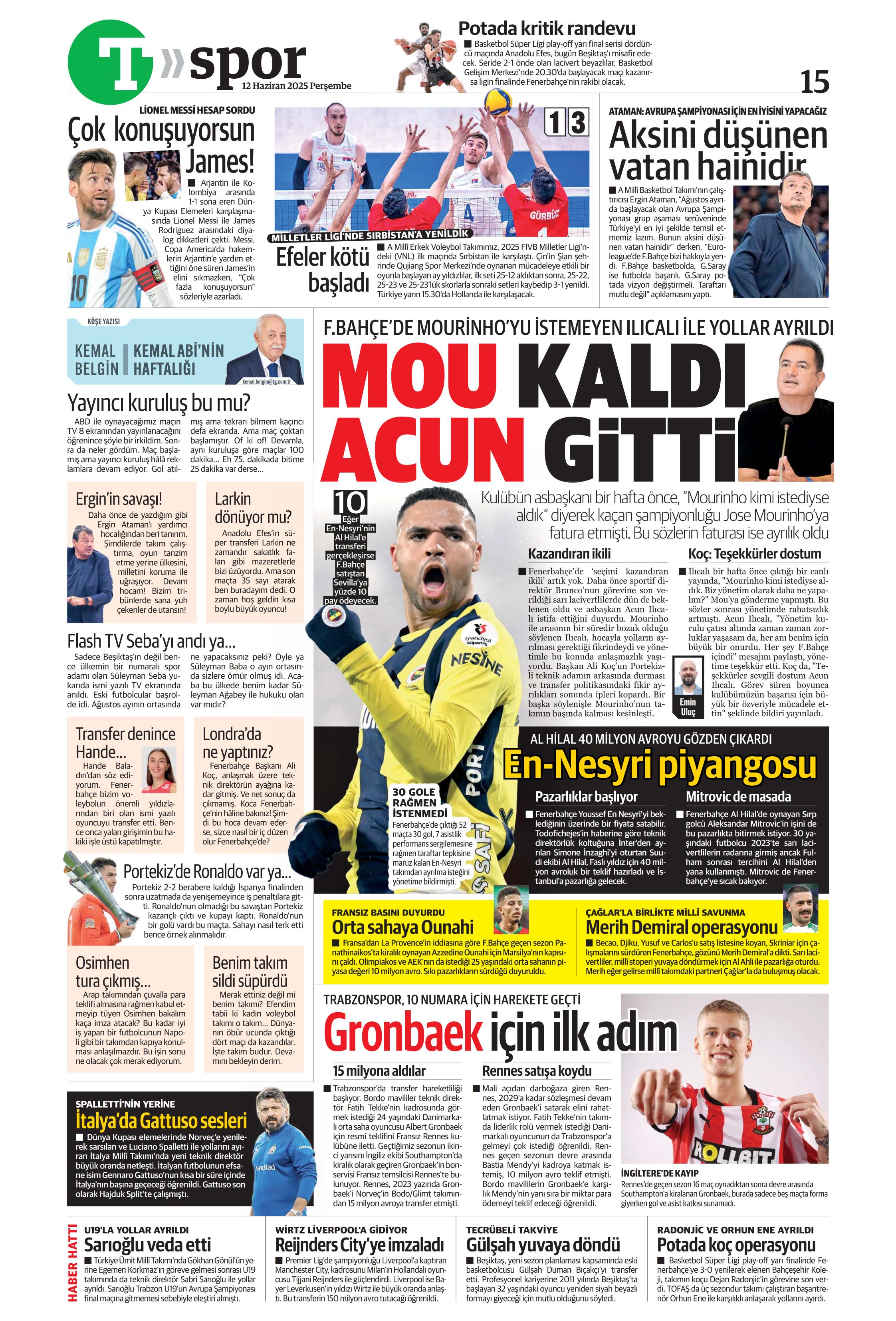 "Osimhen'in yerine En-Nesyri" | Sporun manşetleri (12 Haziran 2025)  - 36. Foto