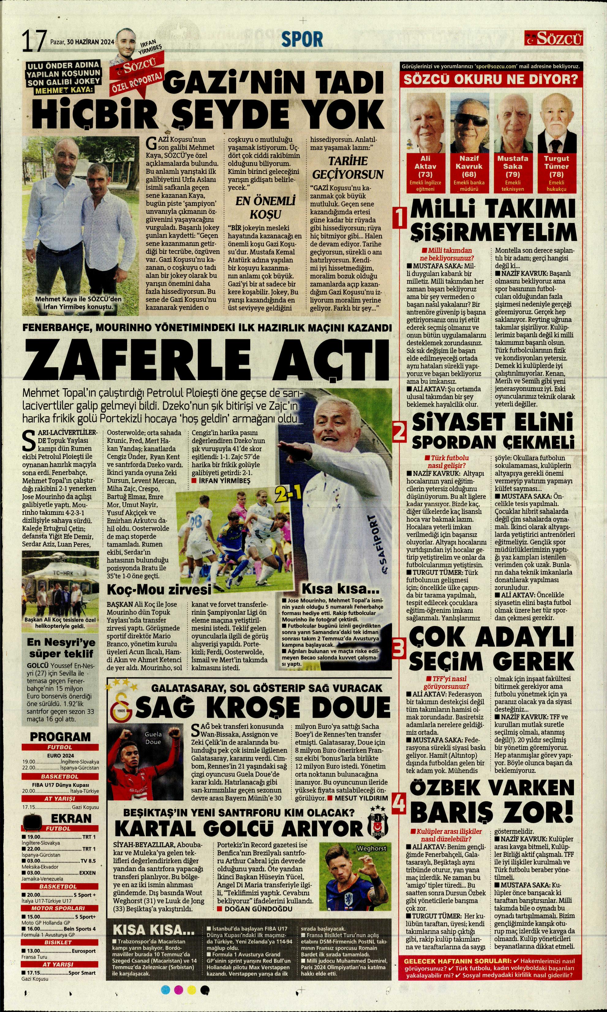 "Galatasaray'dan Goretzka seferi" | Sporun Manşetleri (30 Haziran 2024)  - 32. Foto