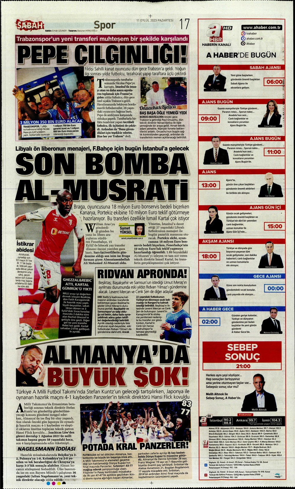 "Sacha Boey, İtalya yolcusu" | Sporun manşetleri (11 Eylül 2023)  - 23. Foto