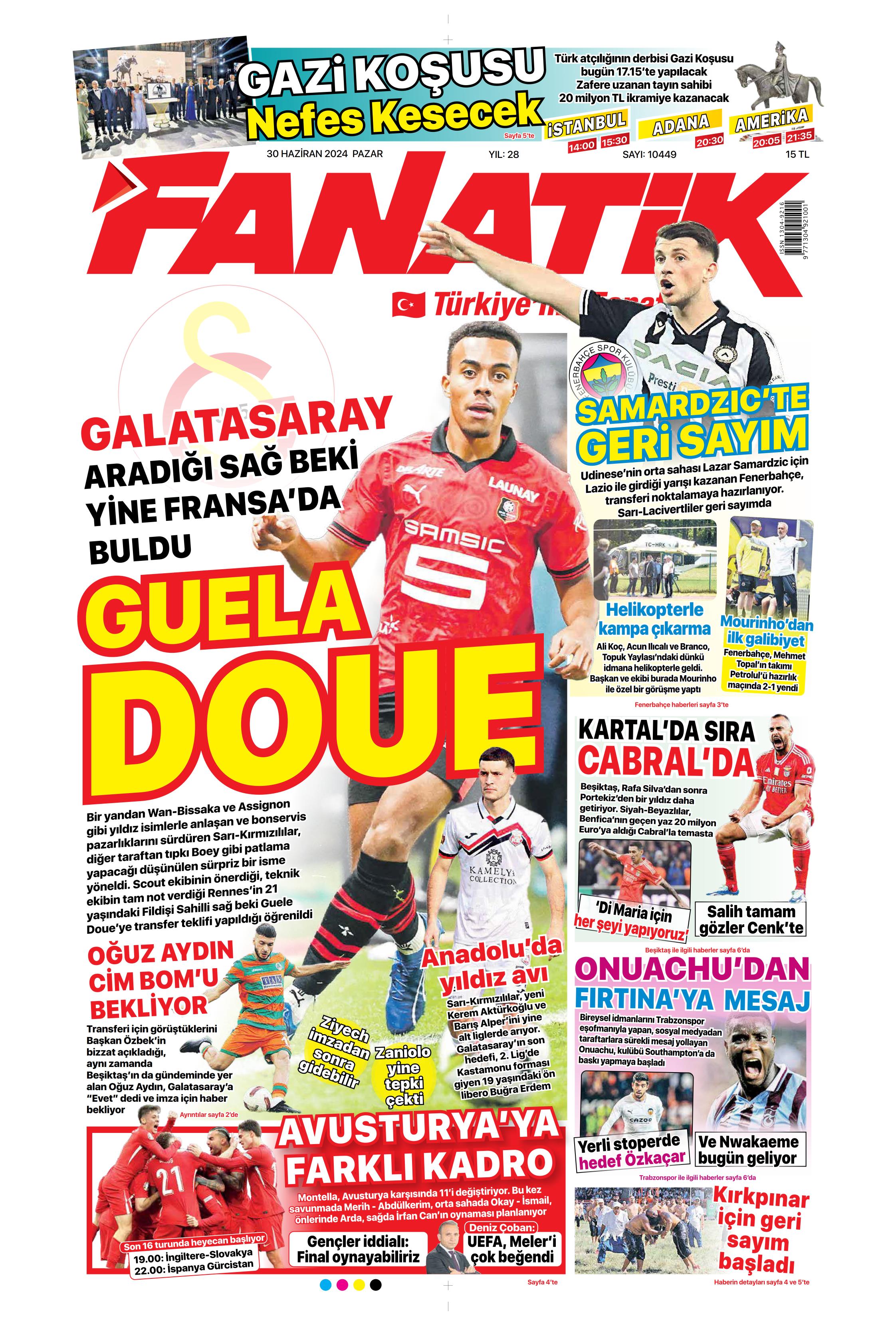 "Galatasaray'dan Goretzka seferi" | Sporun Manşetleri (30 Haziran 2024)  - 3. Foto