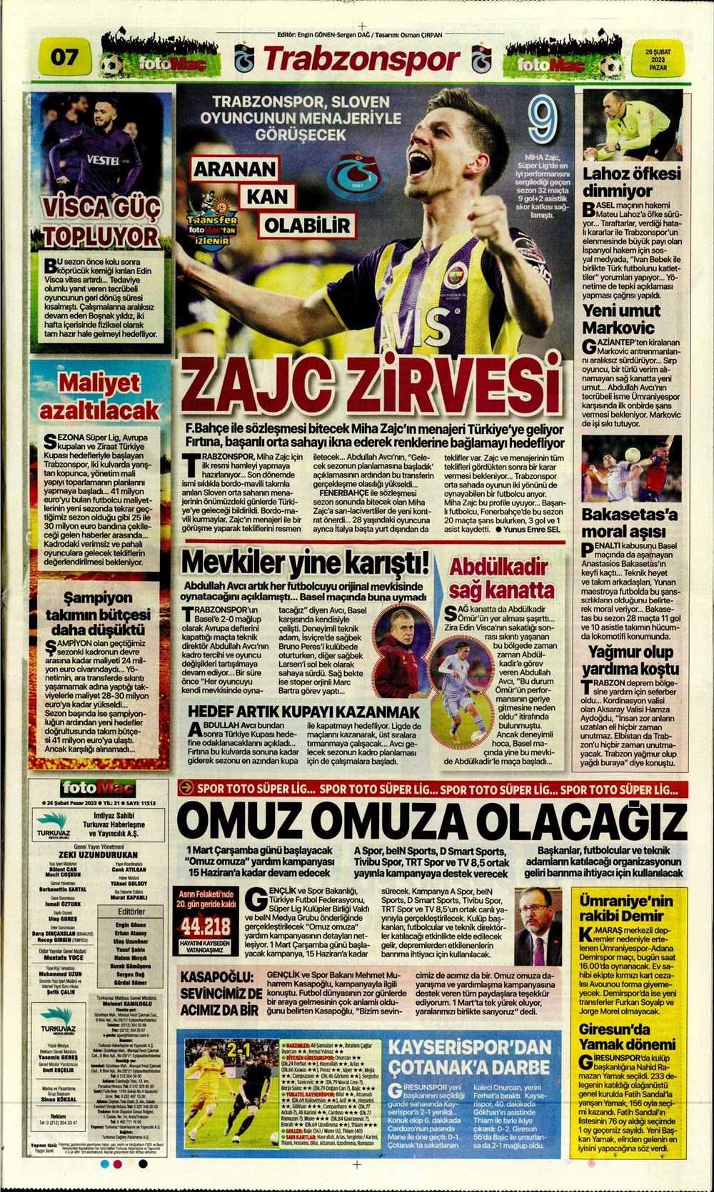 "Valenci'ağa' böyle istedi" - Sporun manşetleri  - 14. Foto