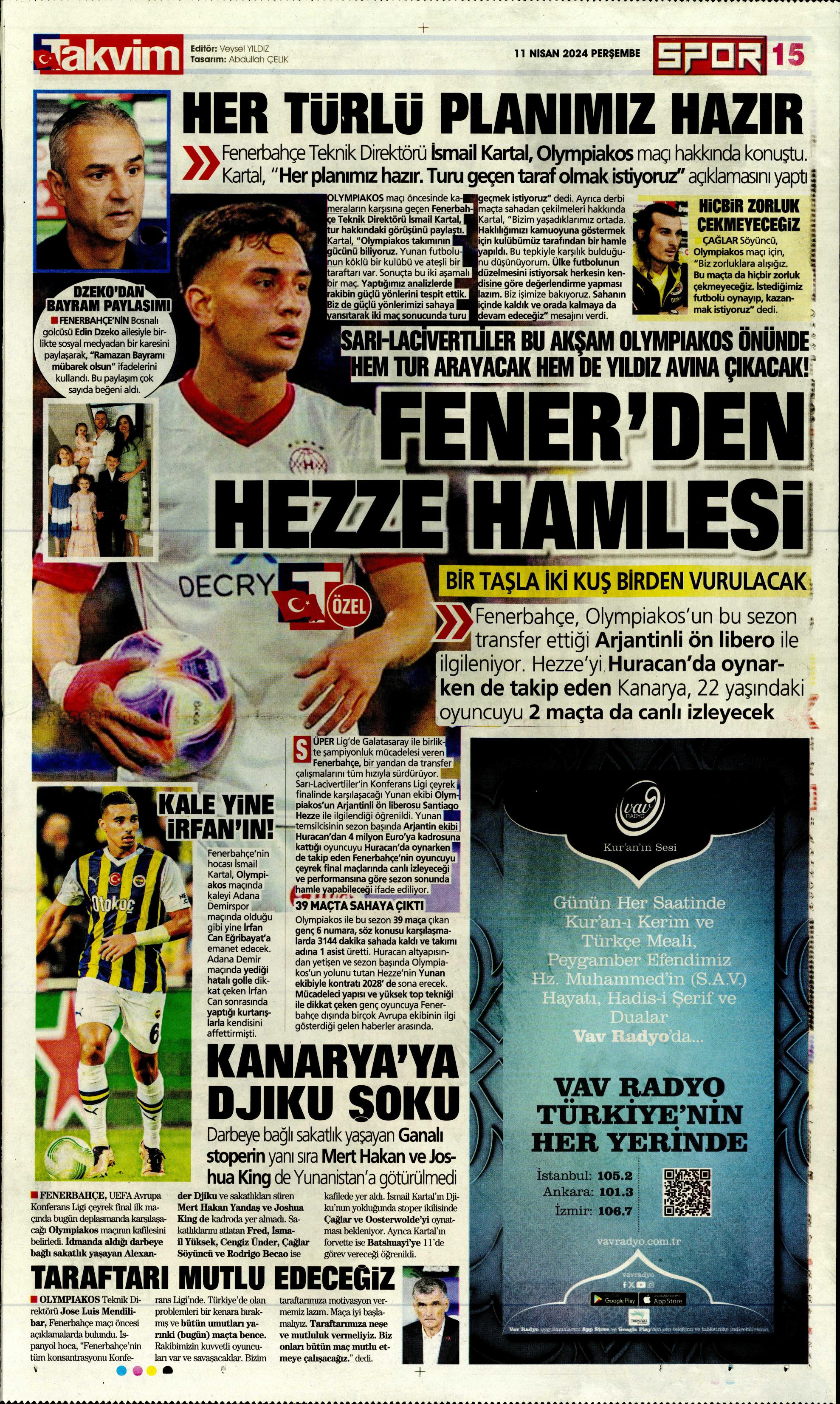 "Terim'in yerine Santos" | Sporun manşetleri (11 Nisan 2024)  - 29. Foto
