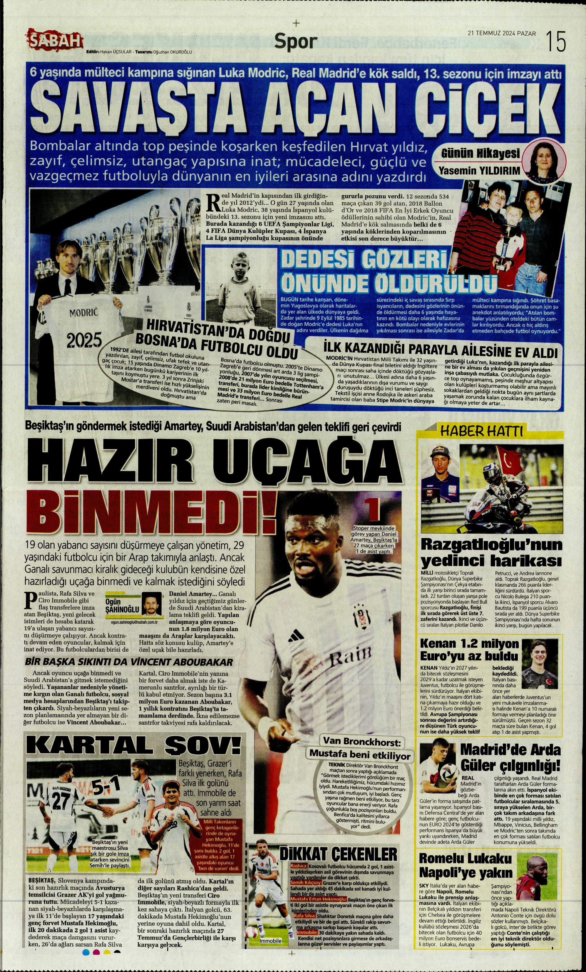 "Fenerbahçe'den Berge hamlesi" | Sporun Manşetleri (21 Temmuz 2024)  - 28. Foto