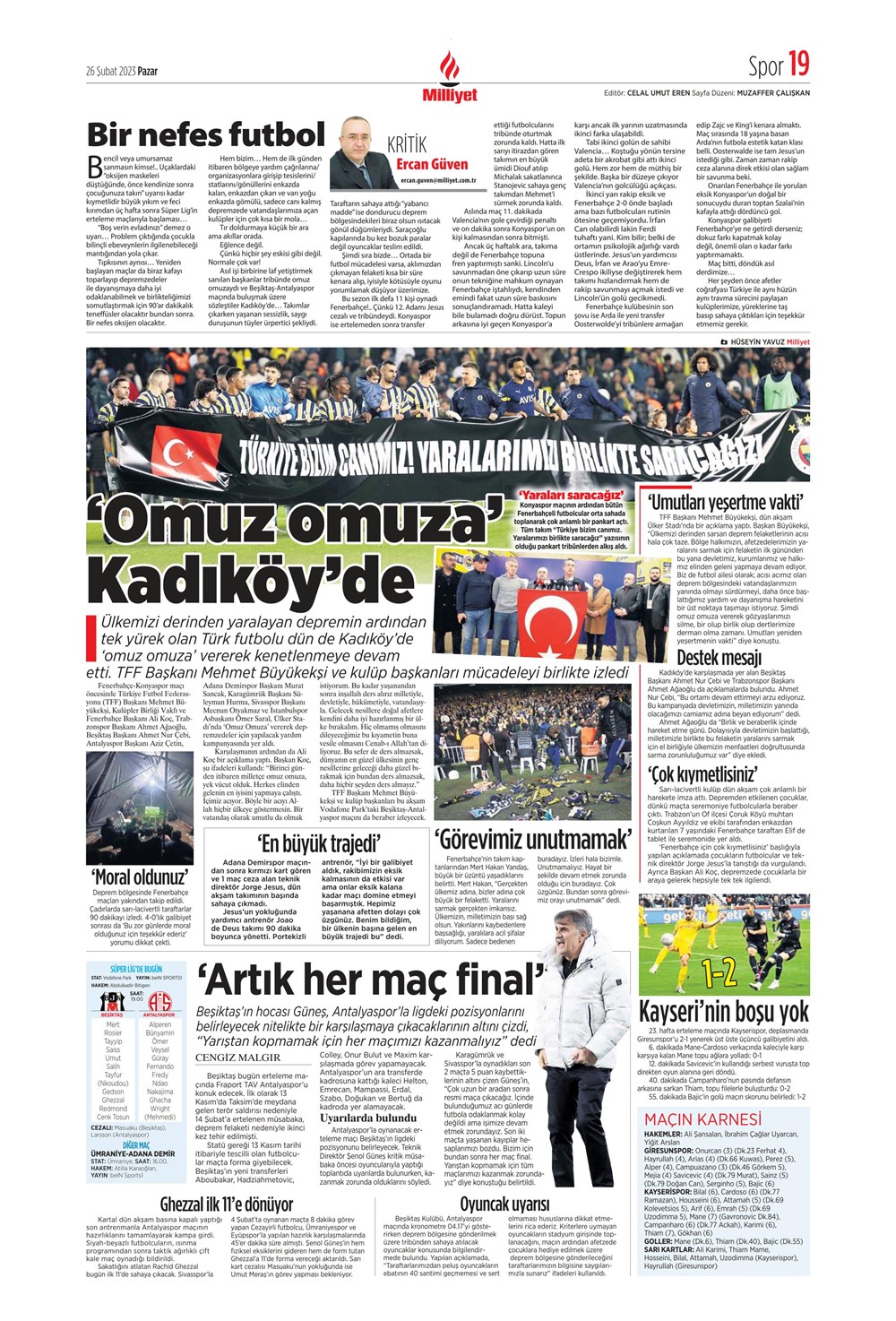 "Valenci'ağa' böyle istedi" - Sporun manşetleri  - 22. Foto