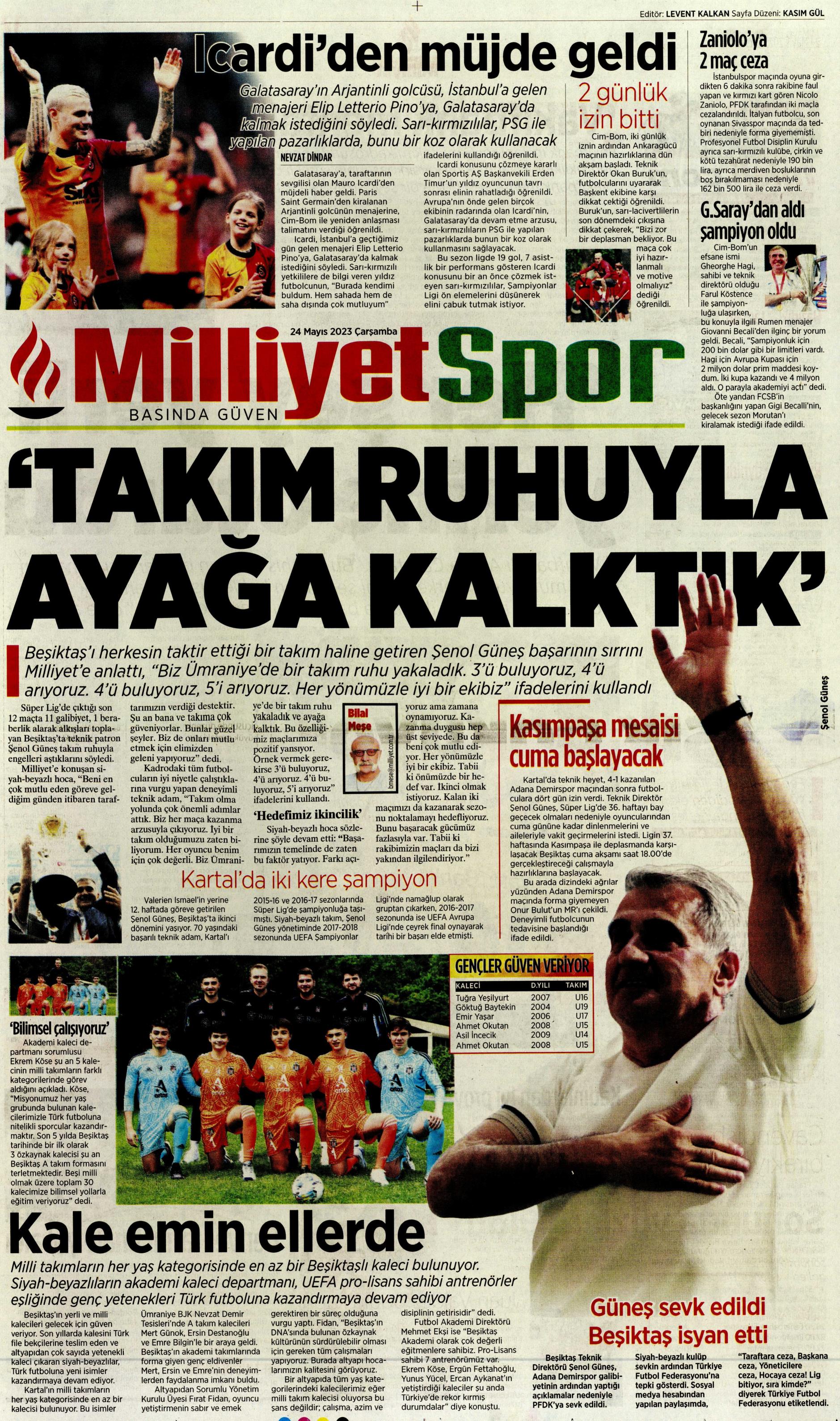 "Aslan'da taarruz başladı" | Sporun Manşetleri  - 20. Foto