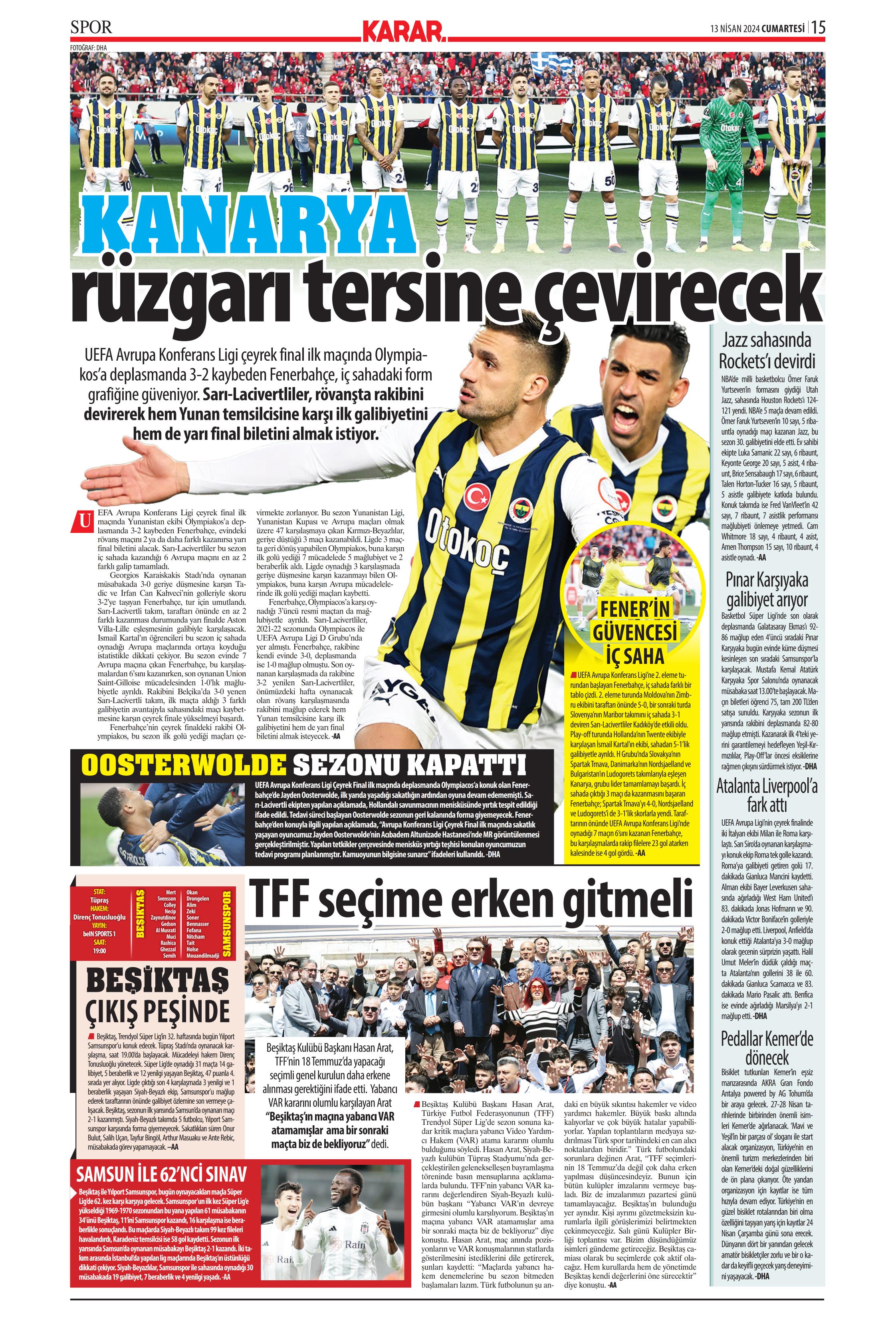 "Cimbom'un çehresi değişecek" | Sporun manşetleri (13 Nisan 2024)  - 19. Foto