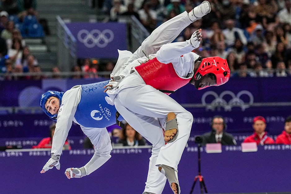 Milli tekvandocu Hakan Reçber, Paris 2024'te çeyrek finalde