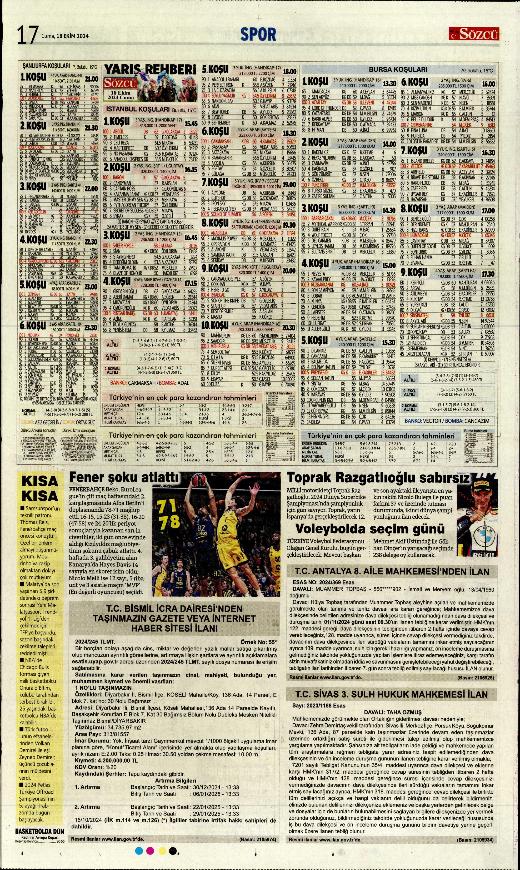 "Fenerbahçe'ye 1 milyar euroluk bomba" | Sporun manşetleri (18 Ekim 2024)  - 31. Foto