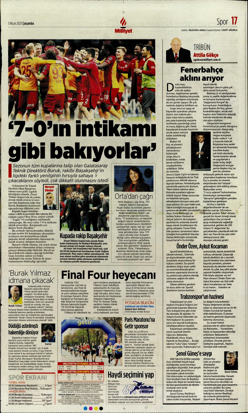"Dünyada kimse buna penaltı demez" - Sporun manşetleri (5 Nisan 2023)  - 23. Foto