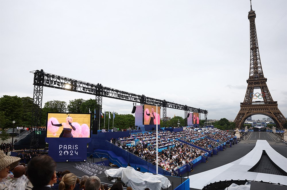 2024 Paris Olimpiyatları: Açılış töreninden kareler  - 8. Foto