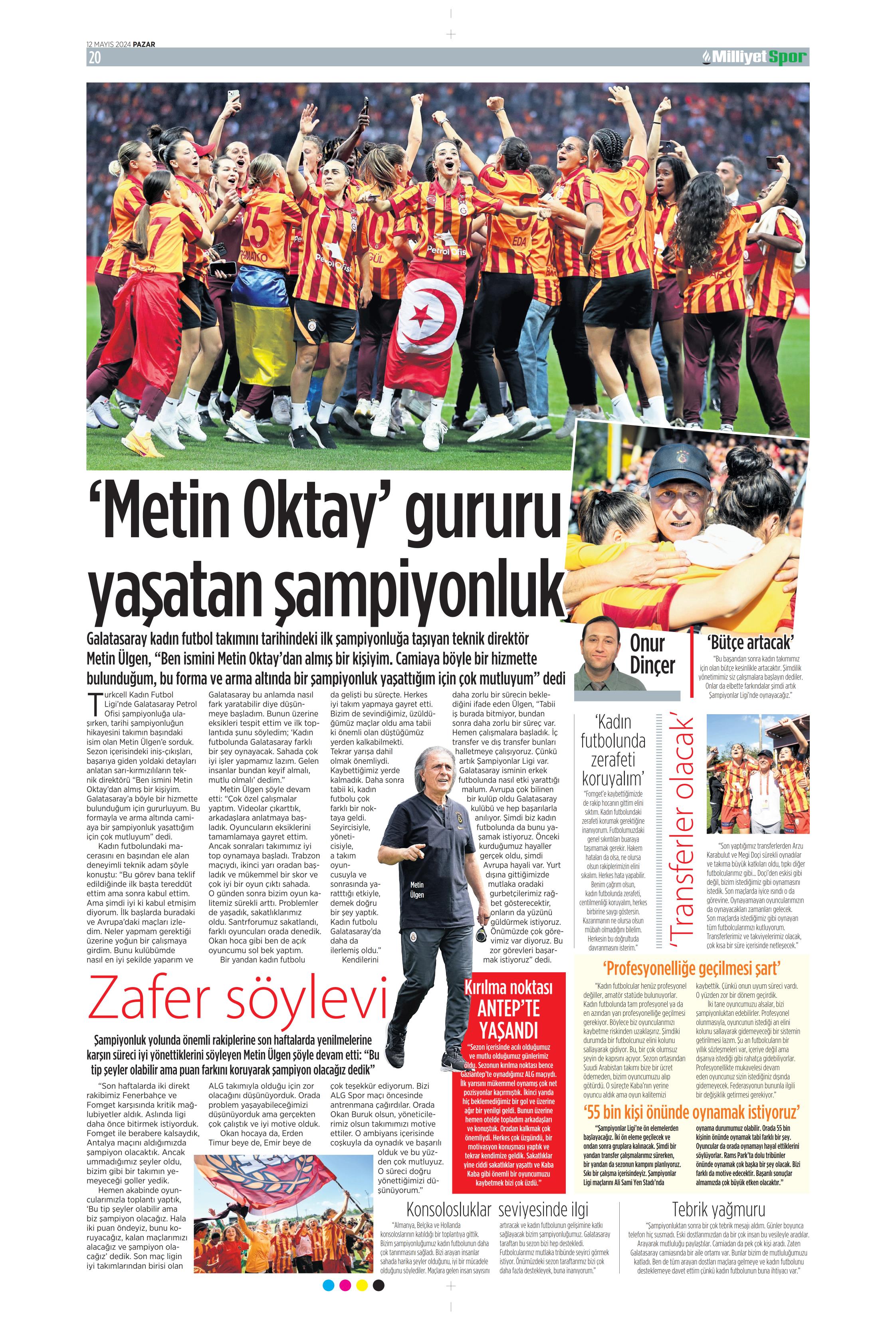 "Kerem piyangosu" | Sporun manşetleri (12 Mayıs 2024)  - 25. Foto