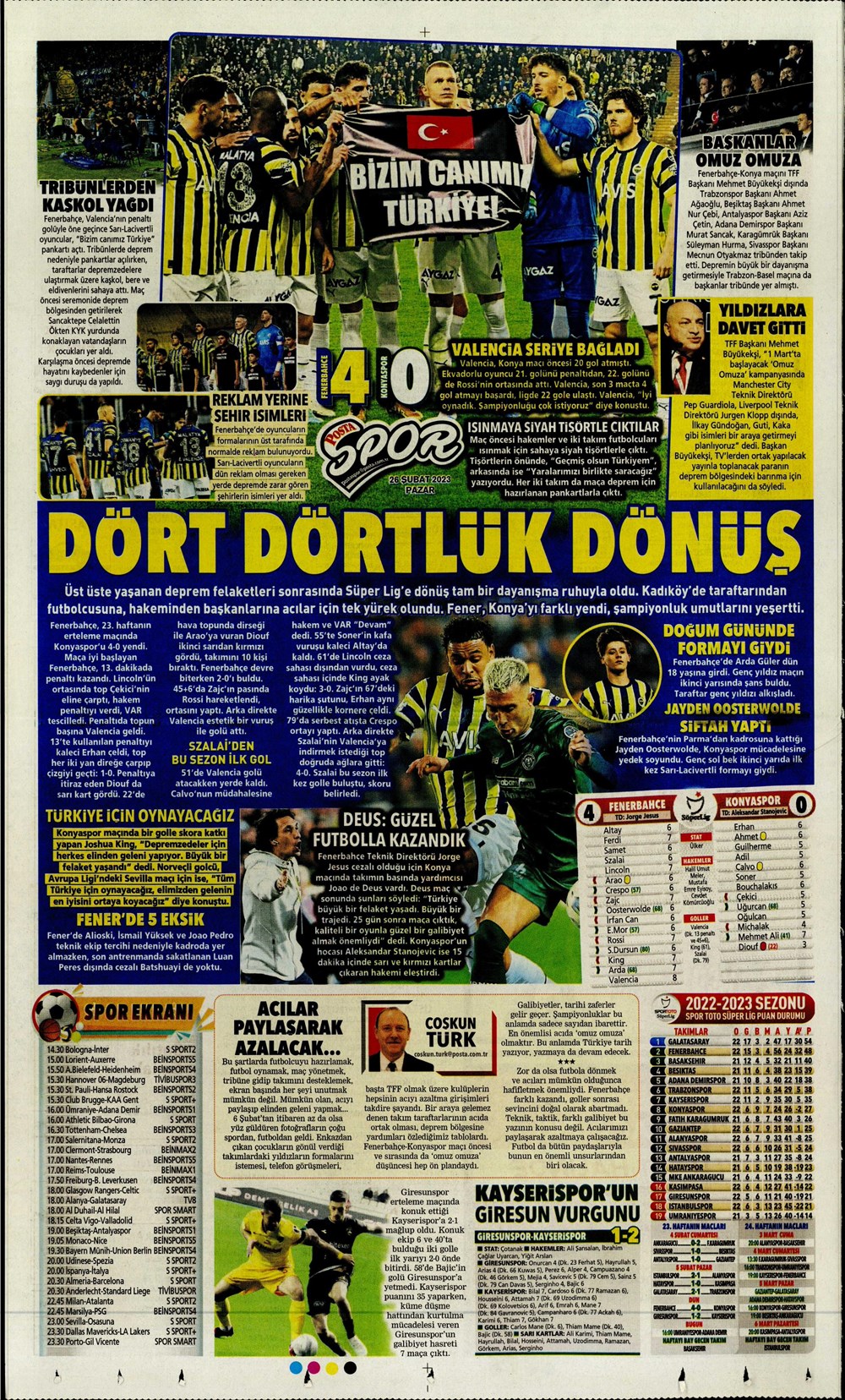 "Valenci'ağa' böyle istedi" - Sporun manşetleri  - 23. Foto