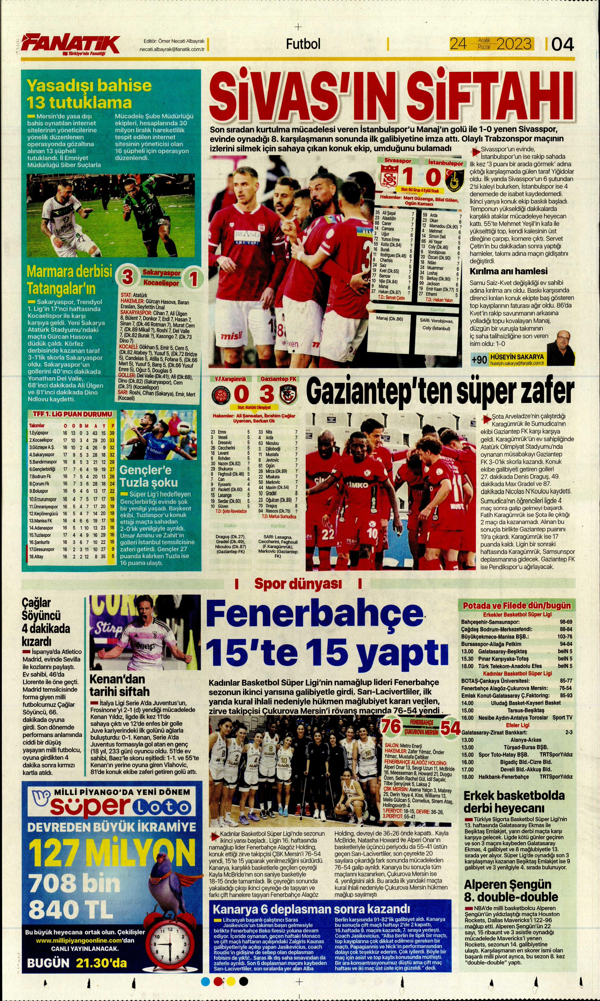 "Flick takımı görünce vazgeçti" | Sporun manşetleri (24 Aralık 2023)  - 7. Foto