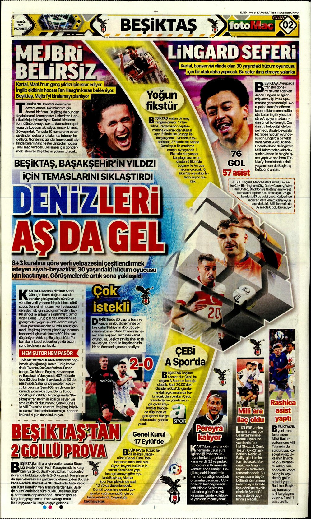 "Sacha Boey, İtalya yolcusu" | Sporun manşetleri (11 Eylül 2023)  - 11. Foto