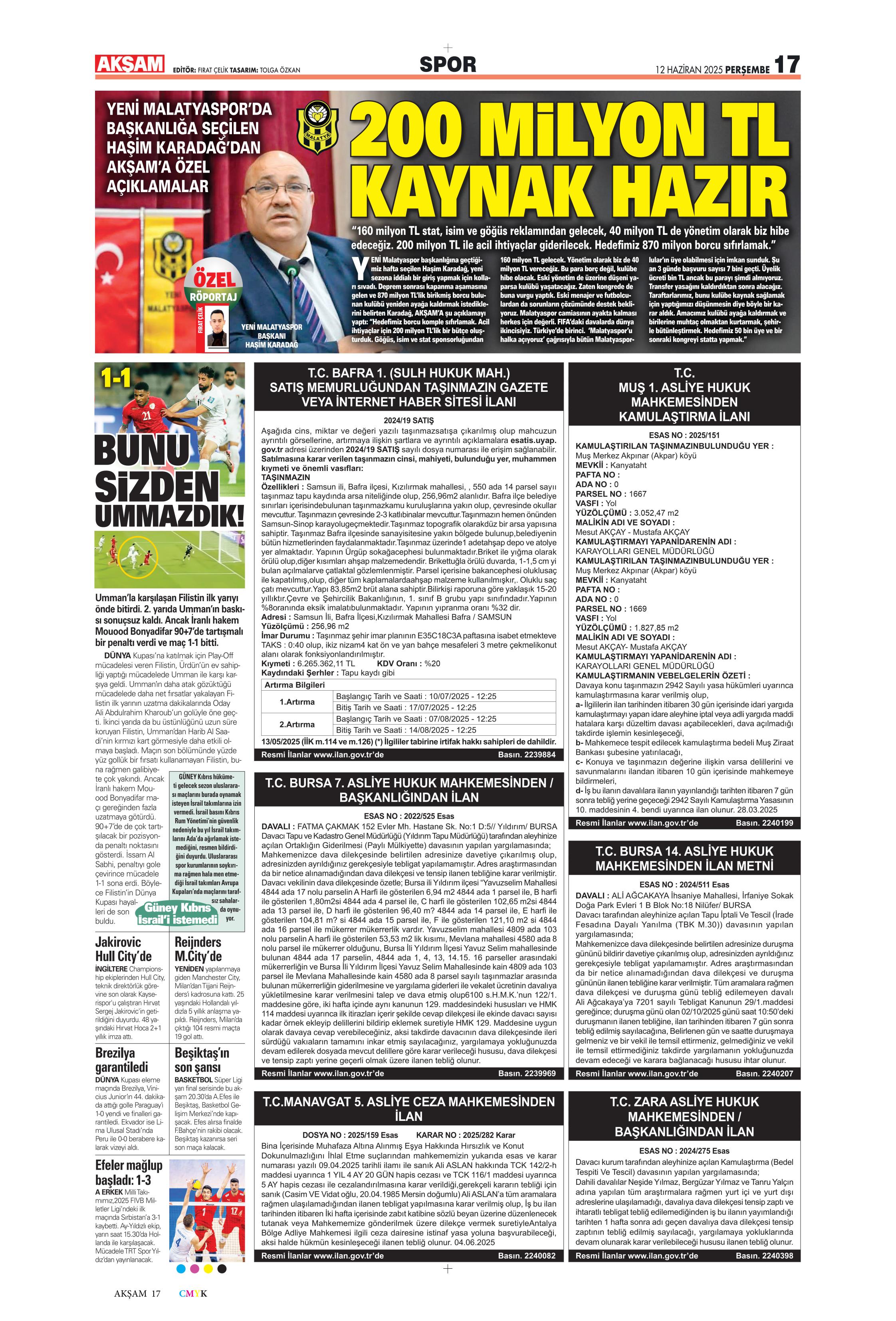 "Osimhen'in yerine En-Nesyri" | Sporun manşetleri (12 Haziran 2025)  - 1. Foto