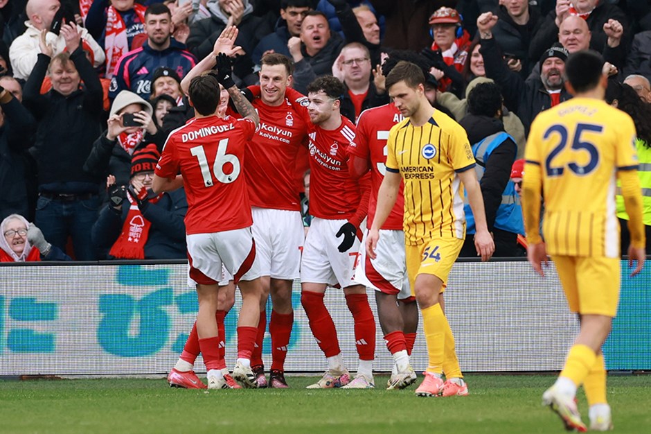 Premier Lig'de 7 gollü çılgın maç: Nottingham Forest, Brighton'a gol oldu yağdı