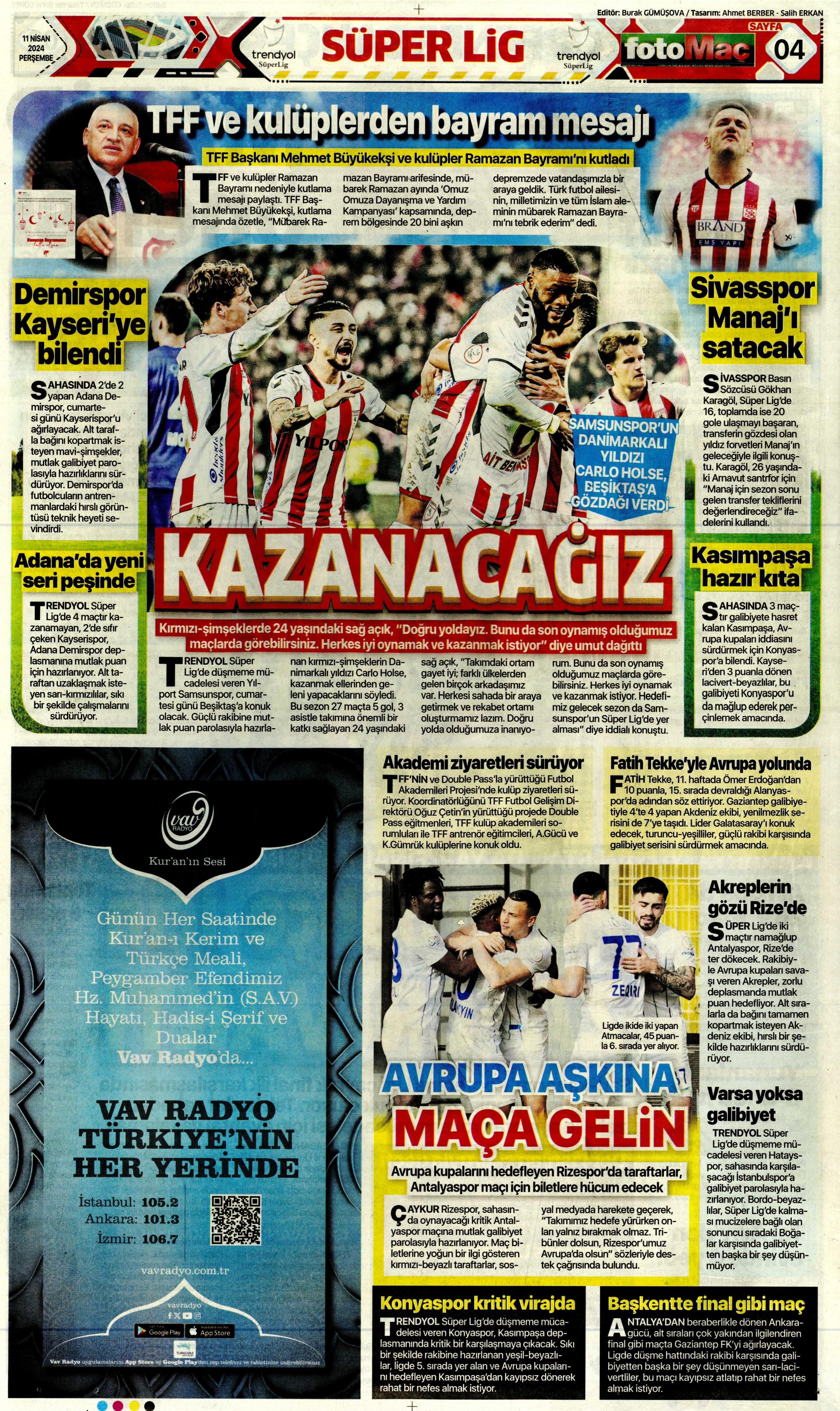 "Terim'in yerine Santos" | Sporun manşetleri (11 Nisan 2024)  - 11. Foto