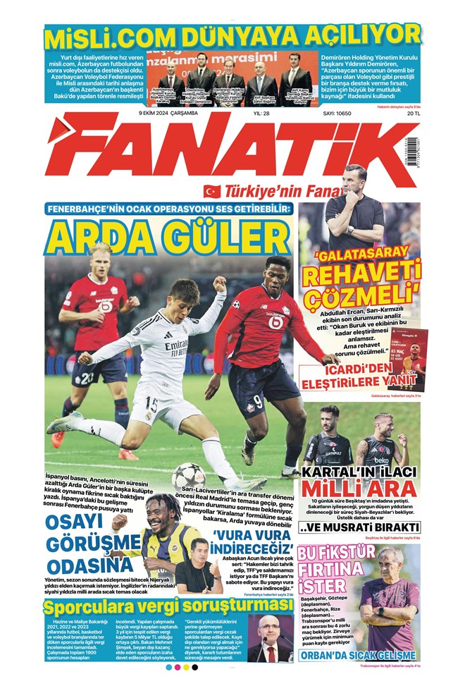 "Kartal'dan Talisca bombası" | Sporun manşetleri (9 Ekim 2024)  - 4. Foto