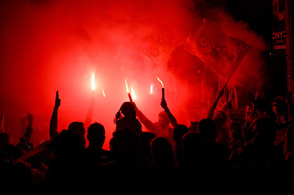 Galatasaraylı taraftarlardan unutulmaz şampiyonluk fotoğrafları!