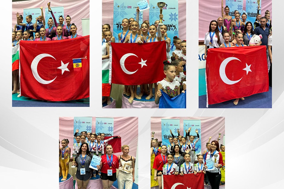 Estetik Grup Cimnastik Balkan Oyunları’na Türk cimnastikçiler damga vurdu