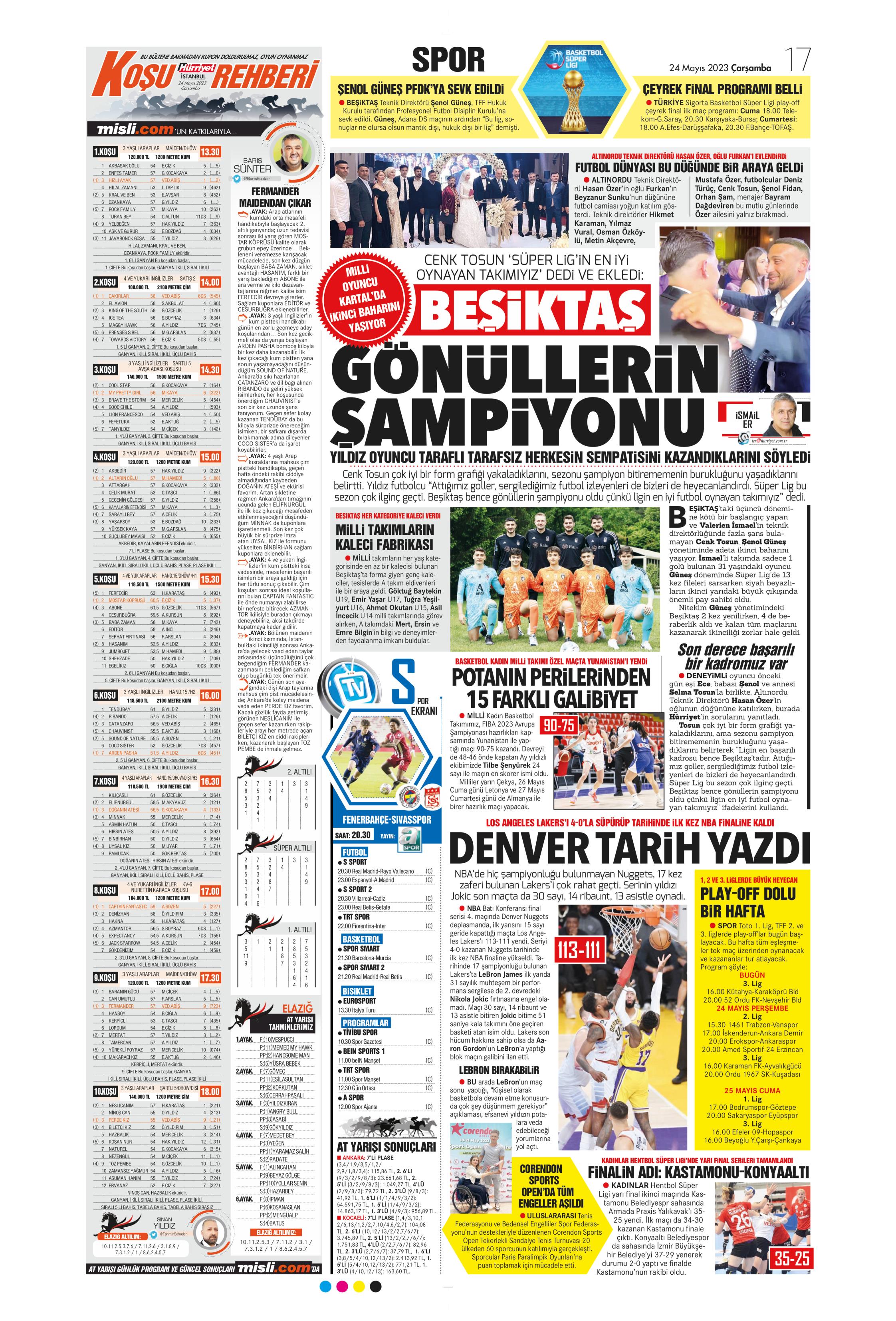 "Aslan'da taarruz başladı" | Sporun Manşetleri  - 18. Foto