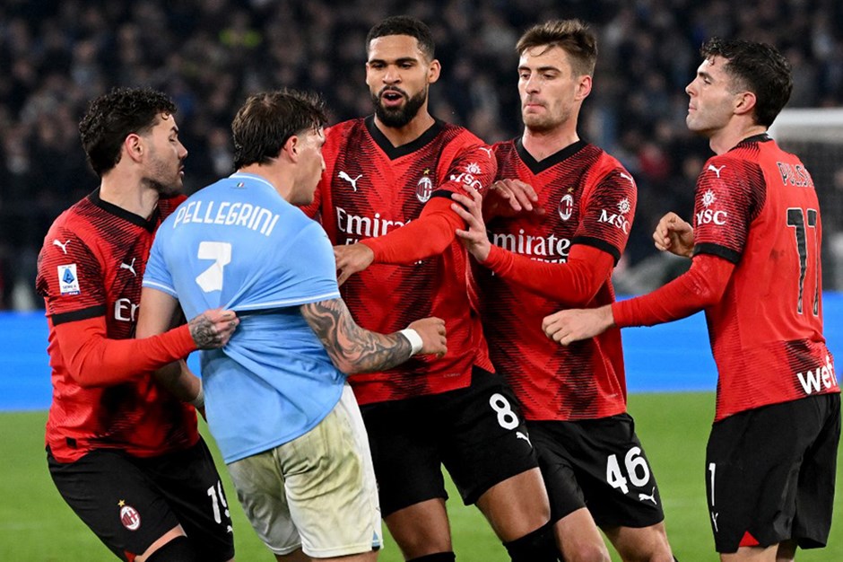 Lazio-Milan maçında kırmızı kartlar havada uçuştu: 3 puan tek golle geldi