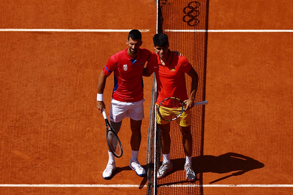 Novak Djokovic ve Carlos Alcaraz Paris 2024'te tarihe geçti