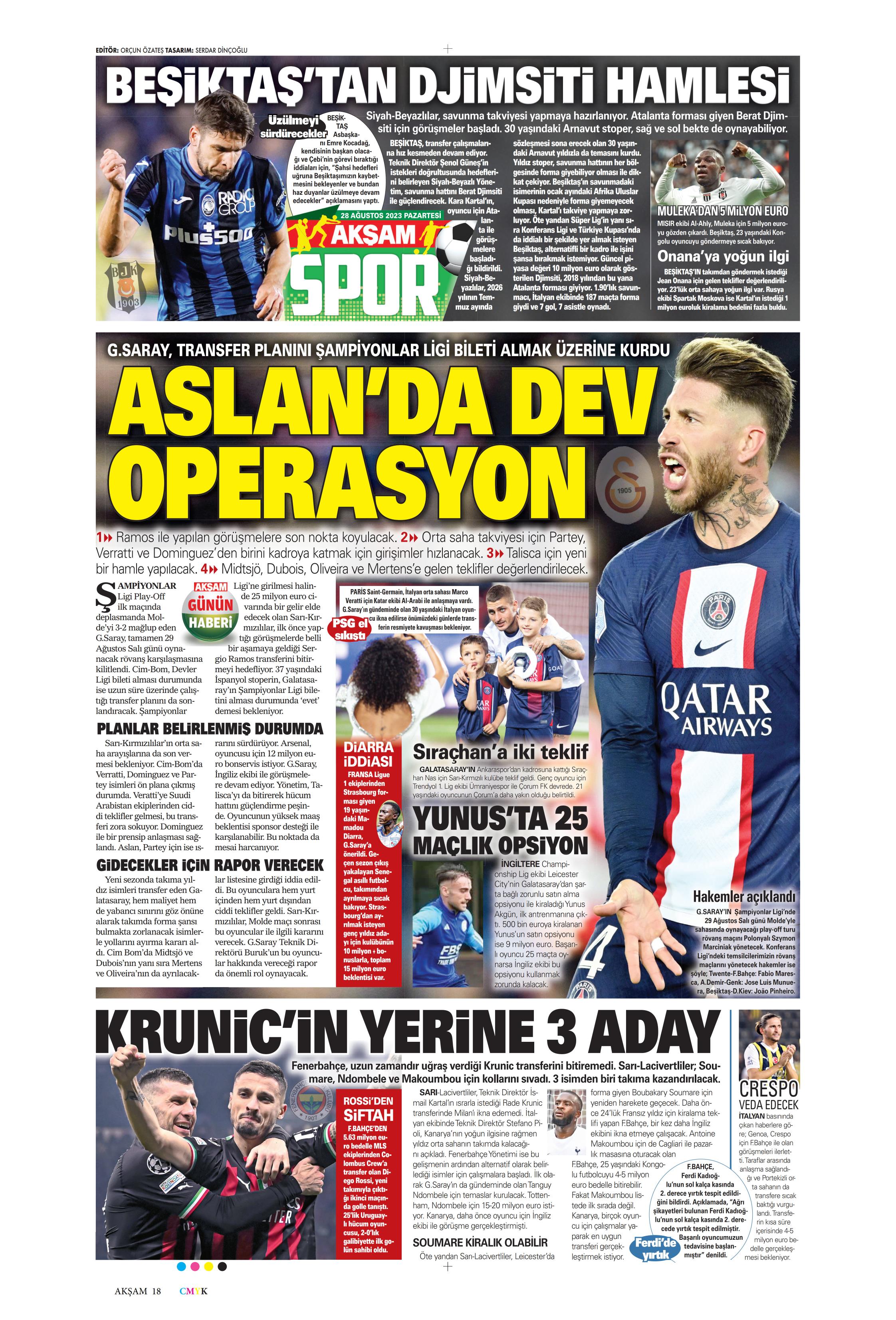 "Ramos'ta sona doğru" | Sporun Manşetleri  - 3. Foto