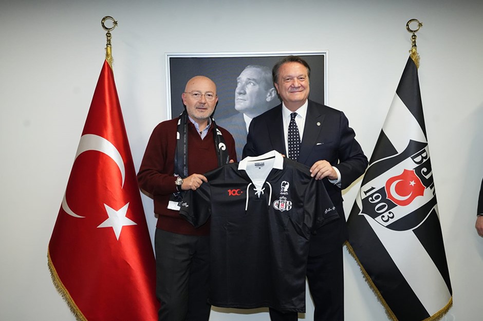 Ferit Şahenk'ten Beşiktaş Kulübü'ne ziyaret