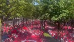 Dortmund sokakları kırmızı-beyaza büründü