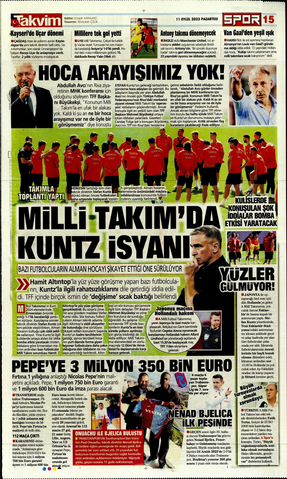 "Sacha Boey, İtalya yolcusu" | Sporun manşetleri (11 Eylül 2023)  - 30. Foto