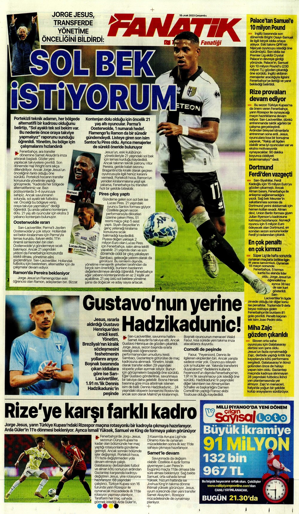 Sporun Manşetleri (18 Ocak 2023) - 10. Foto